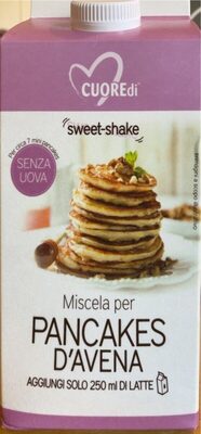 Pancakes d’avena front packaging
