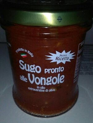 Sugo pronto alle vongole front packaging