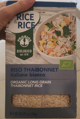 Riso thaibonnet italiano bianco