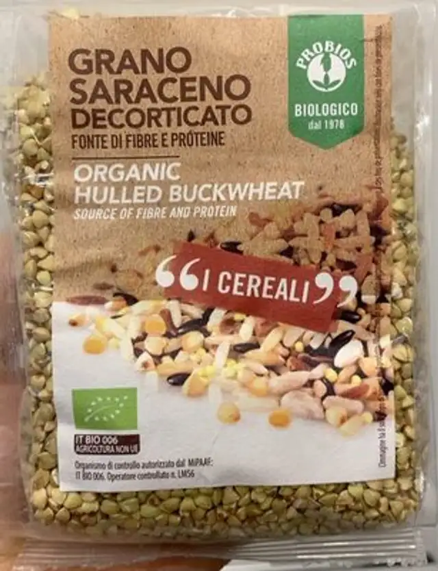 Grano saraceno decorticato front packaging