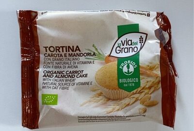 Tortina carota e mandorla