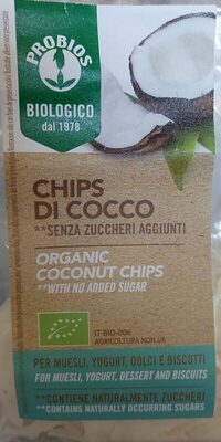 Chips Cocco Probios front packaging