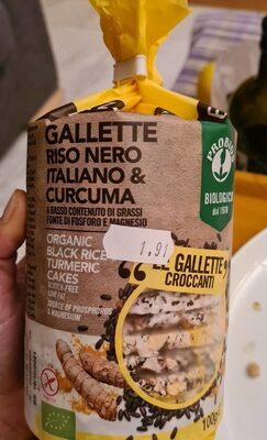 Gallette Riso Nero Italiano & Curcuma