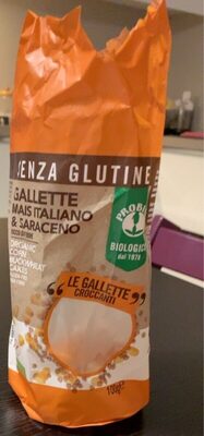Gallette mais italiano e saraceno front packaging