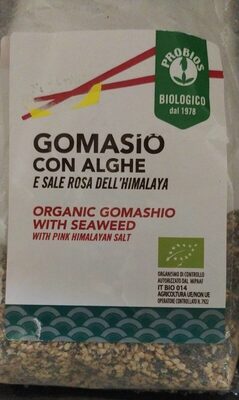 Gomasio con alghe front packaging