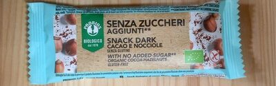 Snack dark cacao e nocciole front packaging