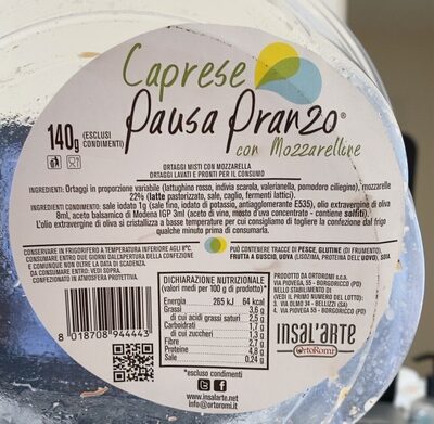 Insal’arte front packaging