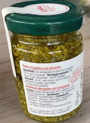 Pesto basilico e pecorino