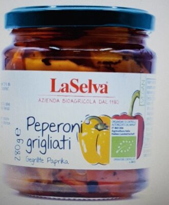 Peperoni grigliati front packaging