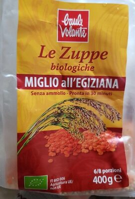 Le zuppe biologiche  miglio all'egiziana