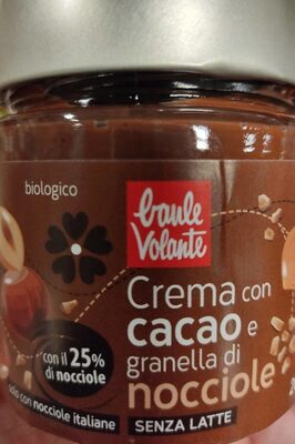 Crema con cacao e granella di nocciole