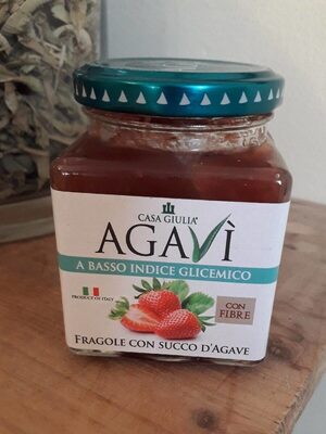 Agavi marmellata fragole con succo agave front packaging