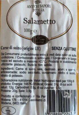 salametto front packaging