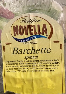 Barchette front packaging