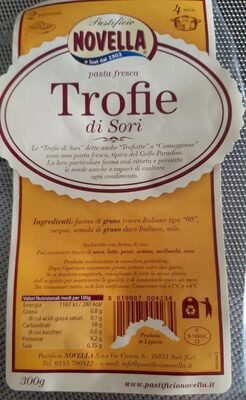 TROFIE DI SORI front packaging