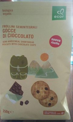 Frollini+gocce Ciocc. + SF Oil Shortbread Chocolate Chip Cookies G 350