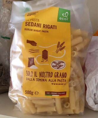 La pasta sedani rigati front packaging