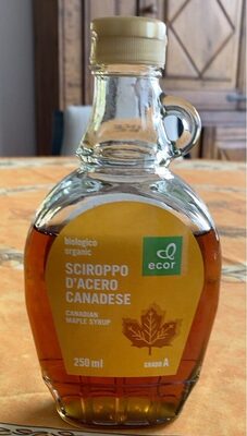 Sirop d’erable front packaging