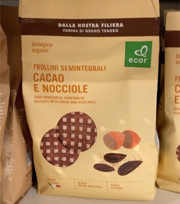 Frollini semi-integrali cacao e nocciole