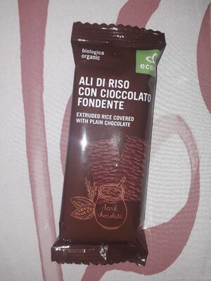 Ali di riso con cioccolato fondente