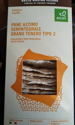 Pane Azzimo Semintegrale grano tenero tipo 2