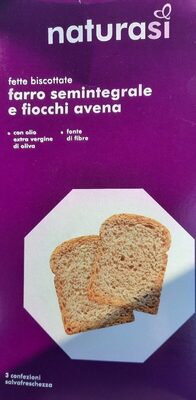 Fette biscottate farro semintegrale e fiocchi avena