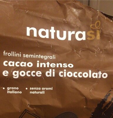Frollini semintegrali cacao intensoe gocce di cioccolato