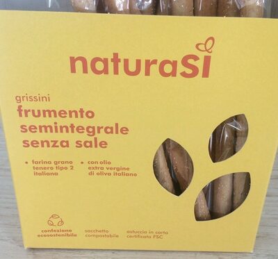Grissini frumento semintegrale senza sale