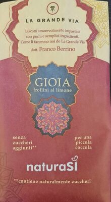 Gioia frollini al limone front packaging