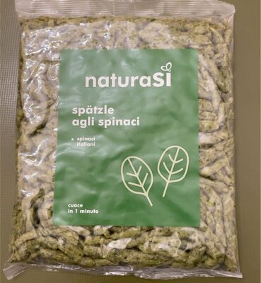 Spätzle agli spinaci front packaging