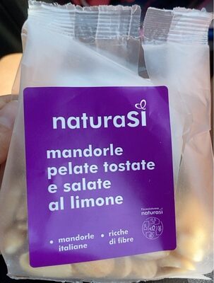 Mandorle pelate, tostate e salate al limone biologiche