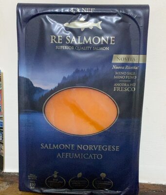 Salmone norvegese affumicato front packaging