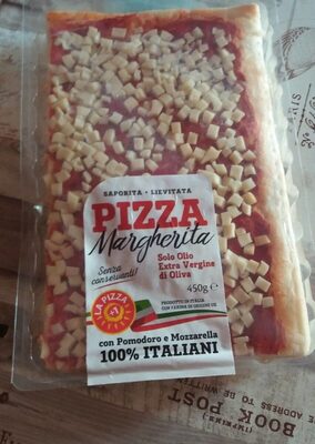 Pizza margherita front packaging