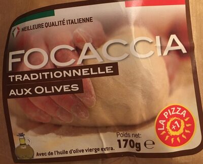 Focaccia traditionnelle aux olives