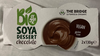 Soya dessert chocolate front packaging