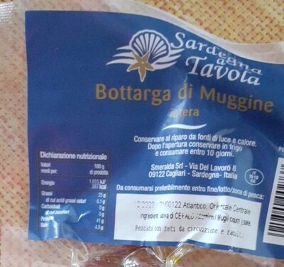 Bottarga di muggine front packaging