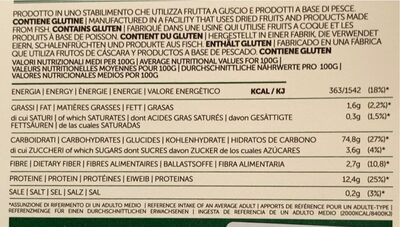 paccheri napoletani nutrition facts table