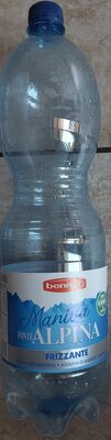 Acqua minerale naturale frizzante maniva fonte alpina