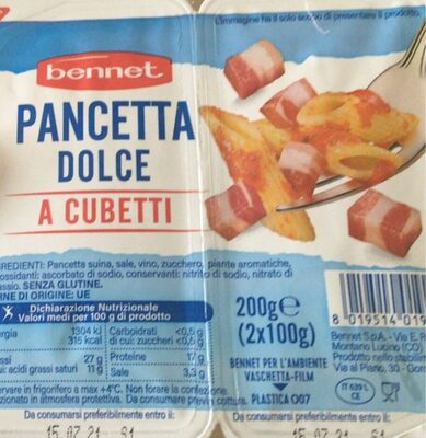 Pancetta dolce a cubetti