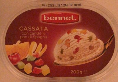 Cassata con canditi e pan di Spagna