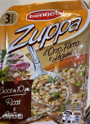 Zupps d’orzo farro e legumi