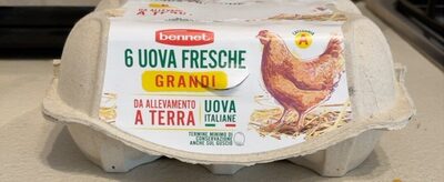 6 Uova fresche grandi allevamento a terra