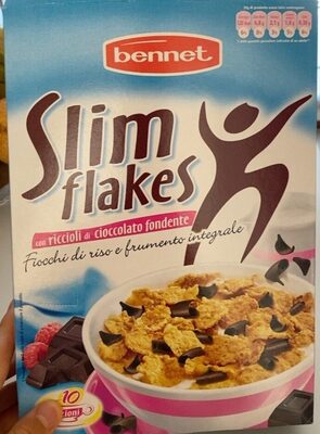 Slim flakes cioccolato fondente front packaging