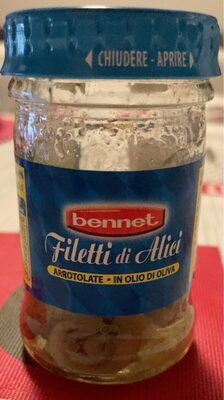 Filetti di alici arrotolate in olio di oliva