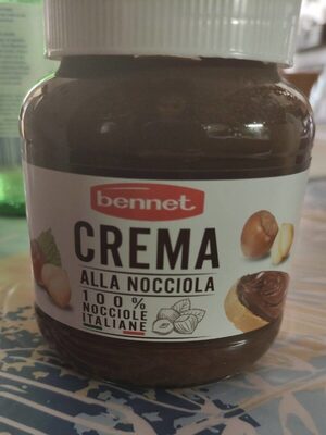 Crema alla nocciola front packaging