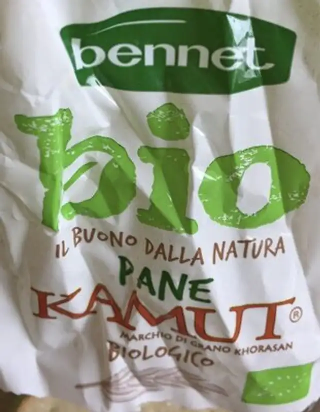 Pane Kamut front packaging