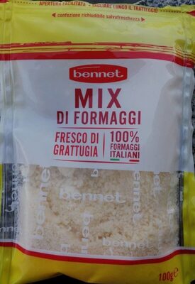 Mix di formaggi front packaging