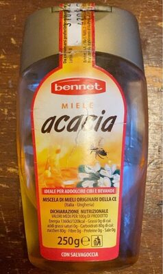 Miele acacia front packaging