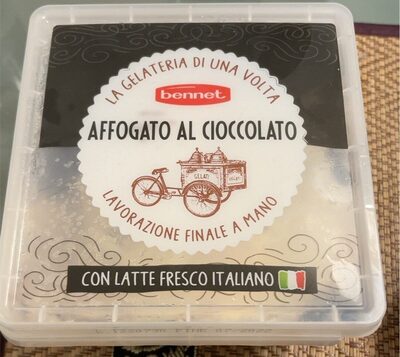 Affogato al cioccolato front packaging