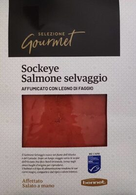 Sockeye Salmone selvaggio front packaging